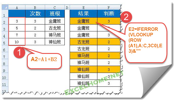 VLOOKUP使用技巧之按指定次数重复数据